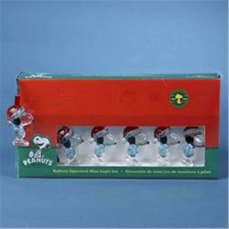 KURT S. ADLER 15-Light LED Peanuts Snoopy Miniature Light Set PN9902